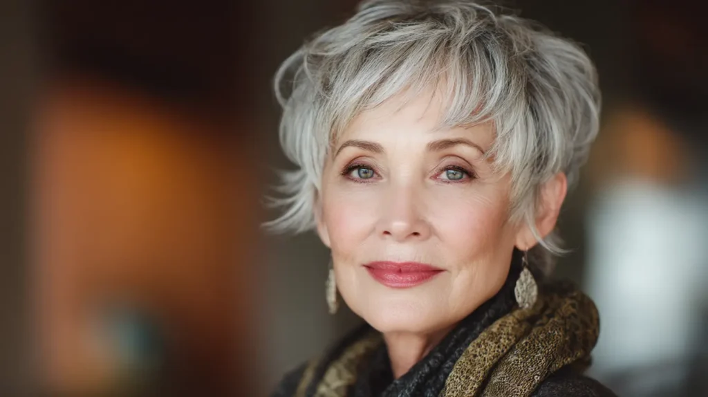 coiffure pour une femme de 70 ans