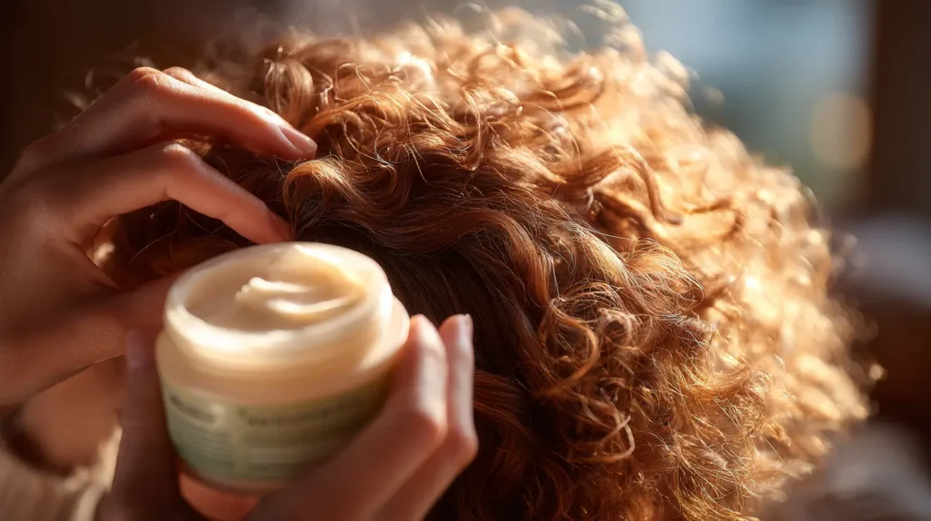 crème cheveux bouclés