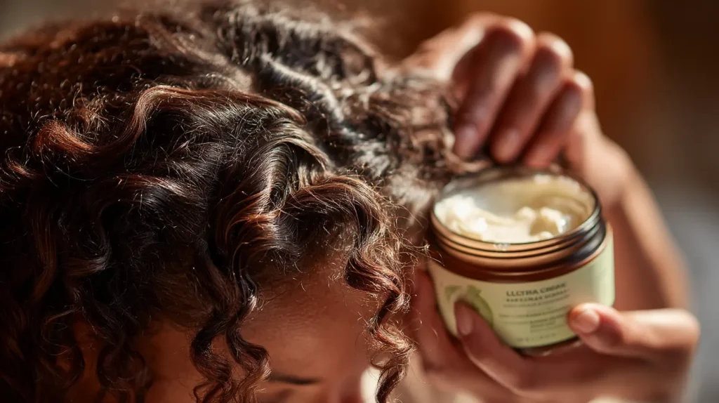 crème cheveux bouclés sans rinçage